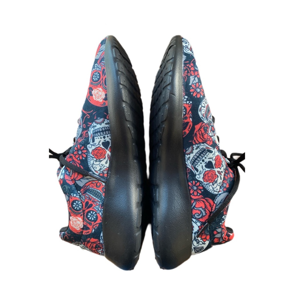 GROOVE BAGS DIA DE LOS MUERTOS SNEAKER WOMENS SIZE 7 Day of The Dead. Beautiful - Picture 4 of 8